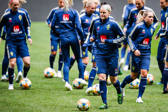 Nilla Fischer of the Swedish women national football team