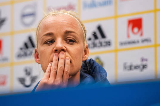Caroline Seger of the Swedish women national football team