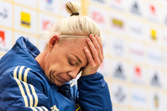 Caroline Seger of the Swedish women national football team