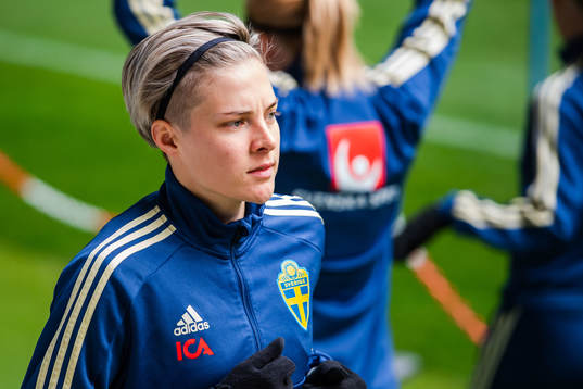 Lina Hurtig of the Swedish women national football team