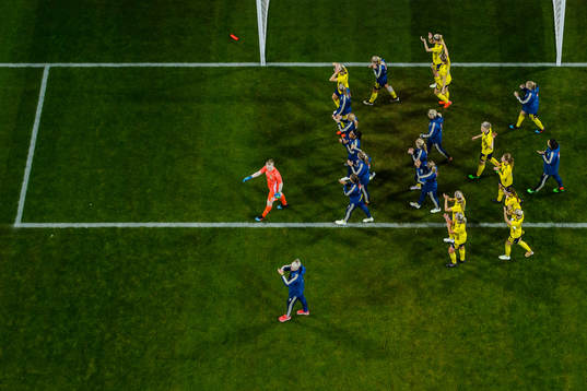 Players of Sweden celebrates