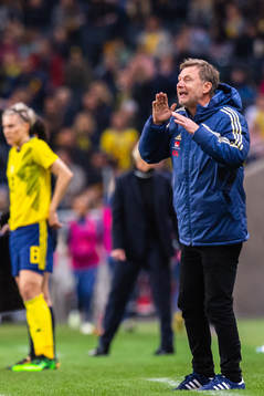 Peter Gerhardsson, head coach of Sweden