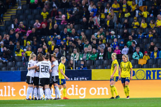 Elin Rubensson of Sweden looks dejected