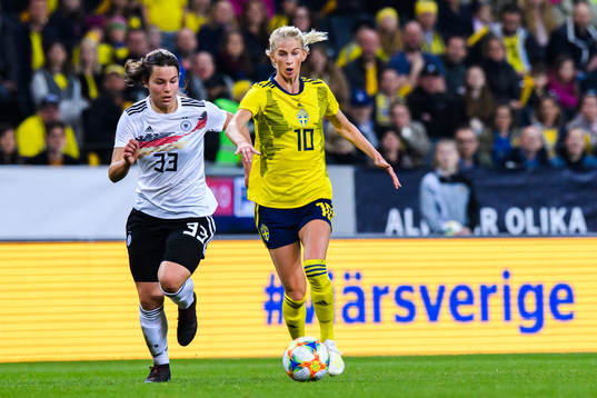 Lena Sophie Oberdorf of Germany and Sofia Jakobsson of