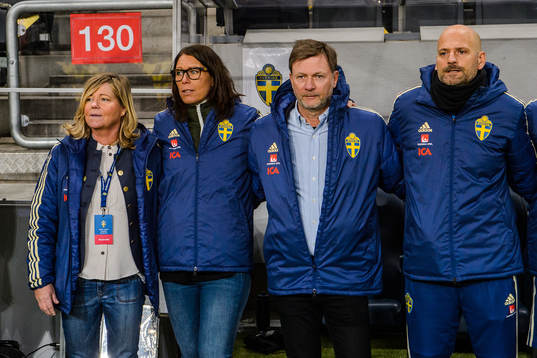 Team manager Marika Domanski Lyfors , Peter Gerhardsson,