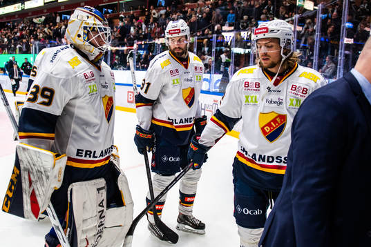 Djurgårdens målvakt Adam Reideborn och Dick Axelsson