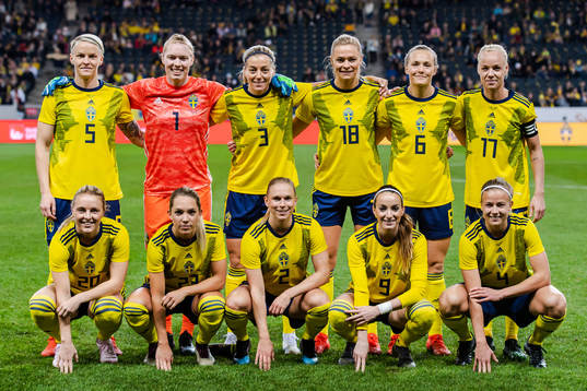 Nilla Fischer, goalkeeper Hedvig Lindahl, Linda Sembrant,