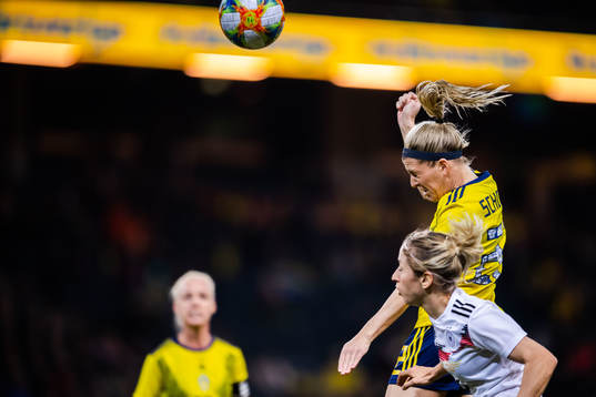 Kathrin Hendrich of Germany and Olivia Schough of Sweden