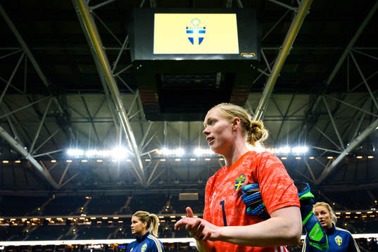 Goalkeeper Hedvig Lindahl of Sweden