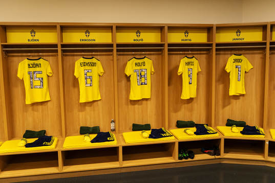 Jerseys of Nathalie Björn, Magdalena Eriksson, Fridolina