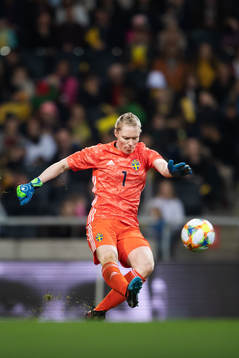 Goalkeeper Hedvig Lindahl of Sweden