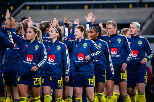 Elin Rubensson, Kosovare Asllani, Anna Anvegård, Madelen