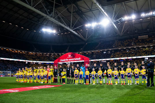 Line up of Sweden and Germany