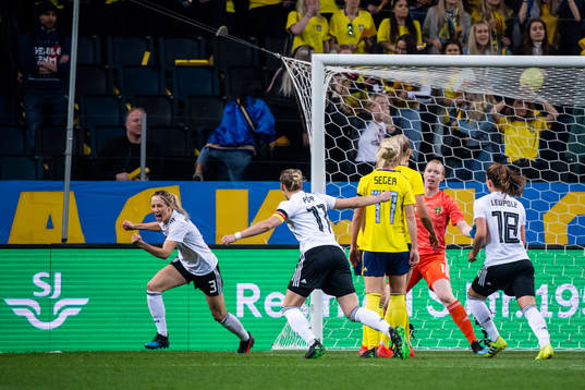 Kathrin Hendrich of Germany celebrates