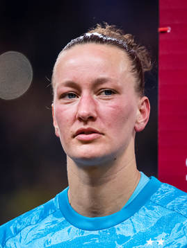Goalkeeper Almuth Schult of Germany prior to the women's