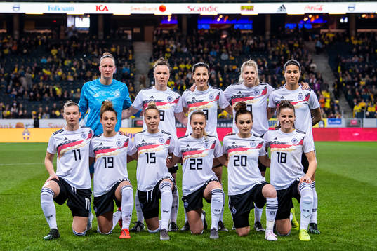 Goalkeeper Almuth Schult, Marina Hegering, Sara Doorsoun,