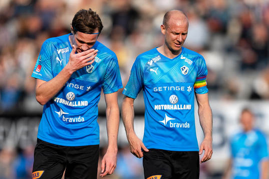 Halmstads Alexander Berntsson och Andreas Johansson deppar