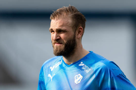 Halmstads Jesper Westerberg före fotbollsmatchen i