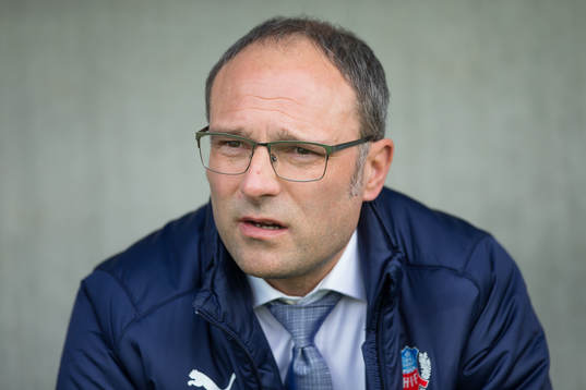 Helsingborgs tränare Per-Ola Ljung  fotbollsmatchen i