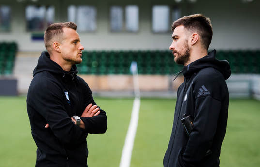 Tidigare lagkamraterna Malmö FFs Eric Larsson och