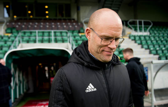 Sundsvalls tränare Joel Cedergren innan fotbollsmatchen i