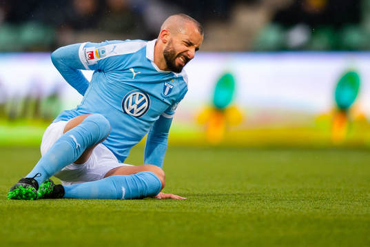 Malmö FFs Guillermo Molins har ont
