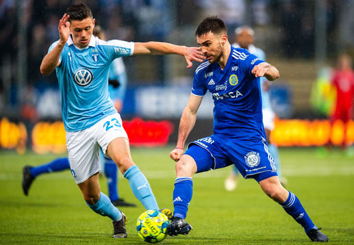 Malmö FFs Marcus Antonsson och Sundsvalls Carlos Gracia