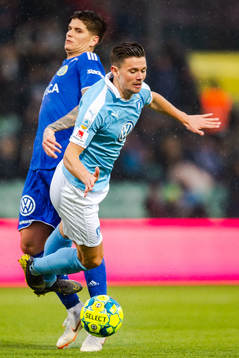 Sundsvalls David Batanero och Malmö FFs Marcus Antonsson