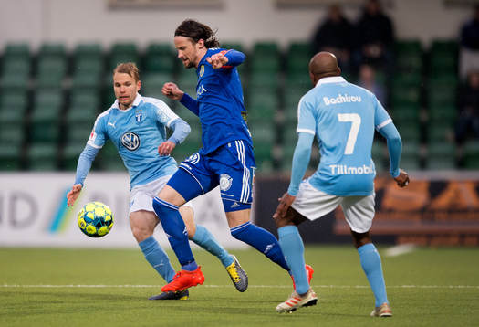 Malmö FFs Oscar Lewicki, Fouad Bachirou och Sundsvalls