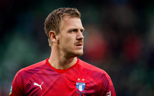 Malmö FFs målvakt Johan Dahlin