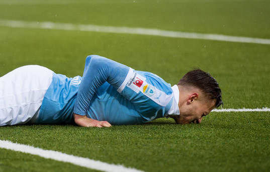 Malmö FFs Arnór Traustason deppar