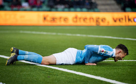 Malmö FFs Arnór Traustason deppar