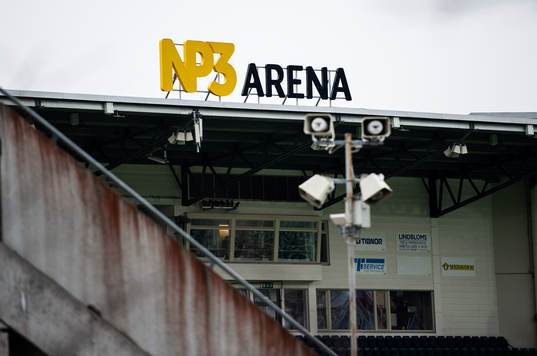 NP3 arena innan fotbollsmatchen i Allsvenskan mellan GIF