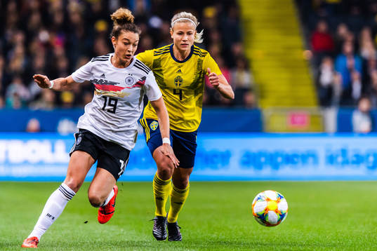 Felicitas Rauch of Germany and Hanna Glas of Sweden