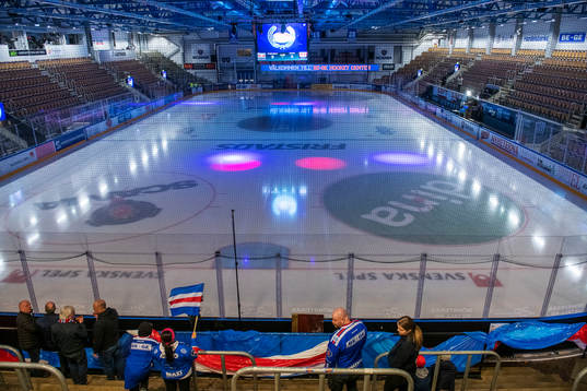 Interiörbild av Be-Ge Hockeycenter