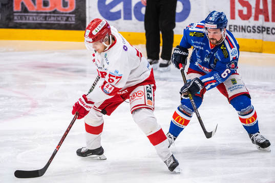 Oskarshamns Jesper Dahlroth och Timrås Anton Wedin