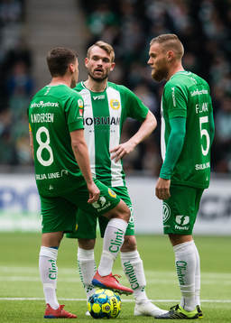 Hammarbys Jeppe Andersen, Mads Fenger Nielsen och David