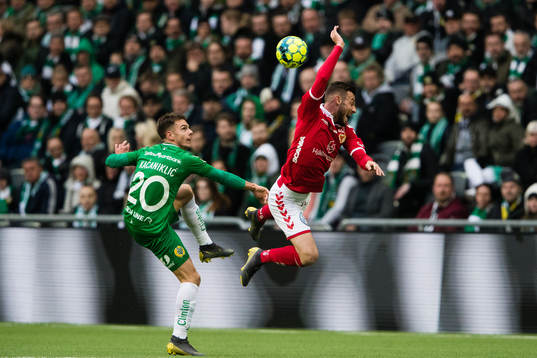 Hammarbys Alexander Kacaniklic och Kalmars Fidan Aliti