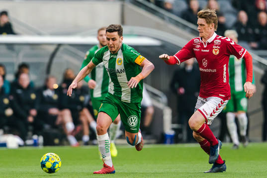 Hammarbys Jeppe Andersen och Kalmars Rasmus Elm
