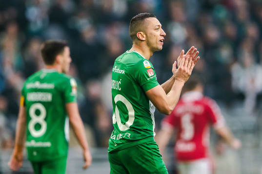 Hammarbys Nikola Djurdjic jublar