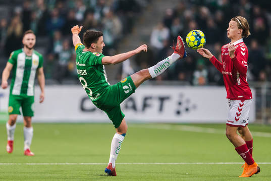 Hammarbys Jeppe Andersen och Kalmars Isak Magnusson