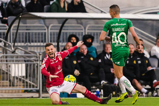 Kalmars Fidan Aliti och Hammarbys Nikola Djurdjic