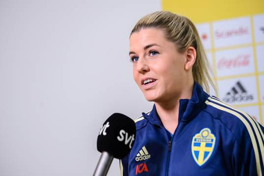 Olivia Schough of the Swedish women national football team