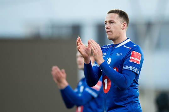Michael Karlsen of Ranheim looks dejected