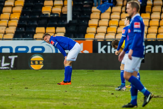 Ivar Furu of Ranheim looks dejected