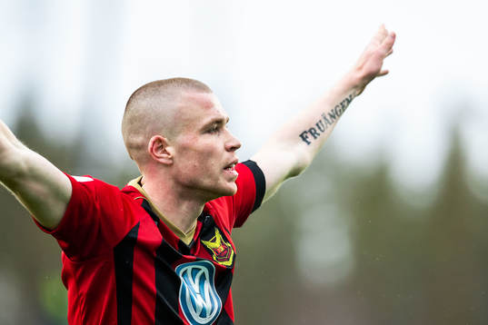 Östersunds Thomas Poppler Isherwood jublar