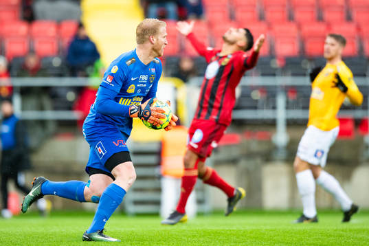 Falkenbergs målvakt Hampus Nilsson