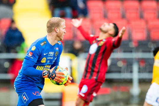 Falkenbergs målvakt Hampus Nilsson