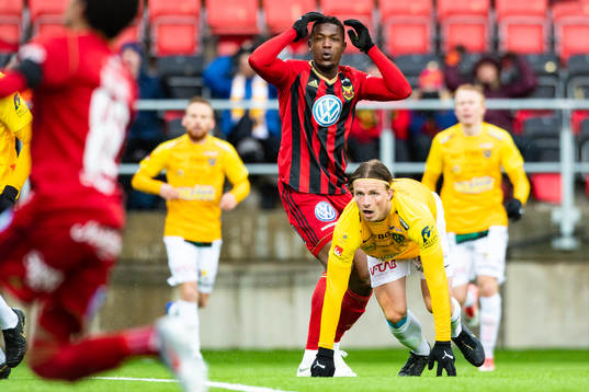 Östersunds Alhaji Gero reagerar