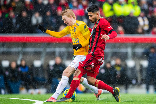 Falkenbergs Jacob Ericsson och Östersunds Hosam Aiesh